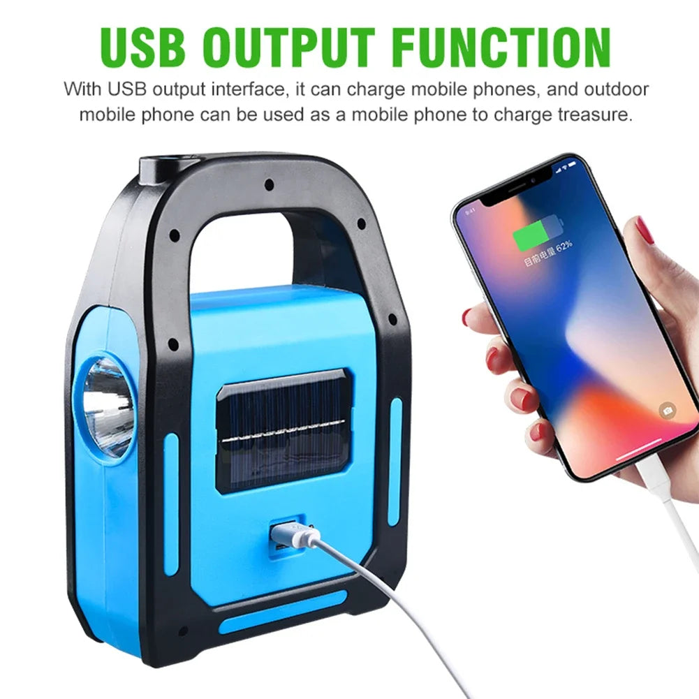 Genopladelig Campinglanterne med Powerbank 5
