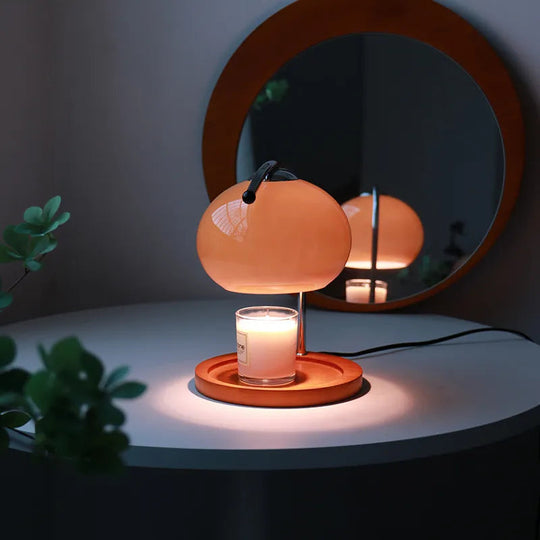 Glas Stearinlyslampe med Justerbar Lysstyrke 1