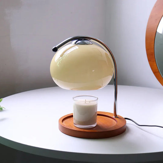 Glas Stearinlyslampe med Justerbar Lysstyrke 4