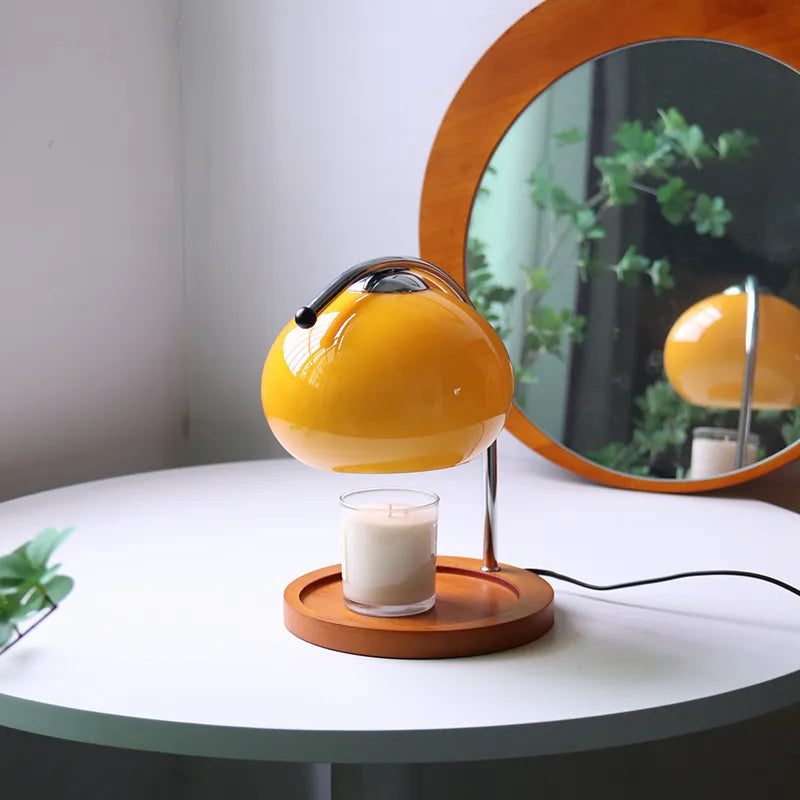 Glas Stearinlyslampe med Justerbar Lysstyrke 5