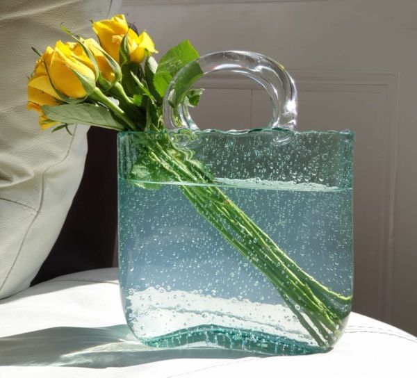 Glashåndtaskevase FloraPurse 1