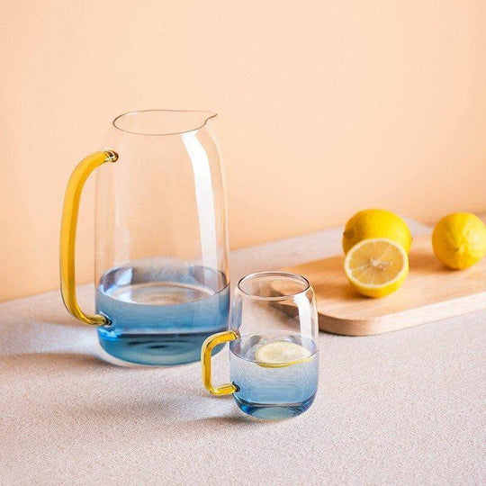 Glaskaraffel Sæt med Matchende Glas 3