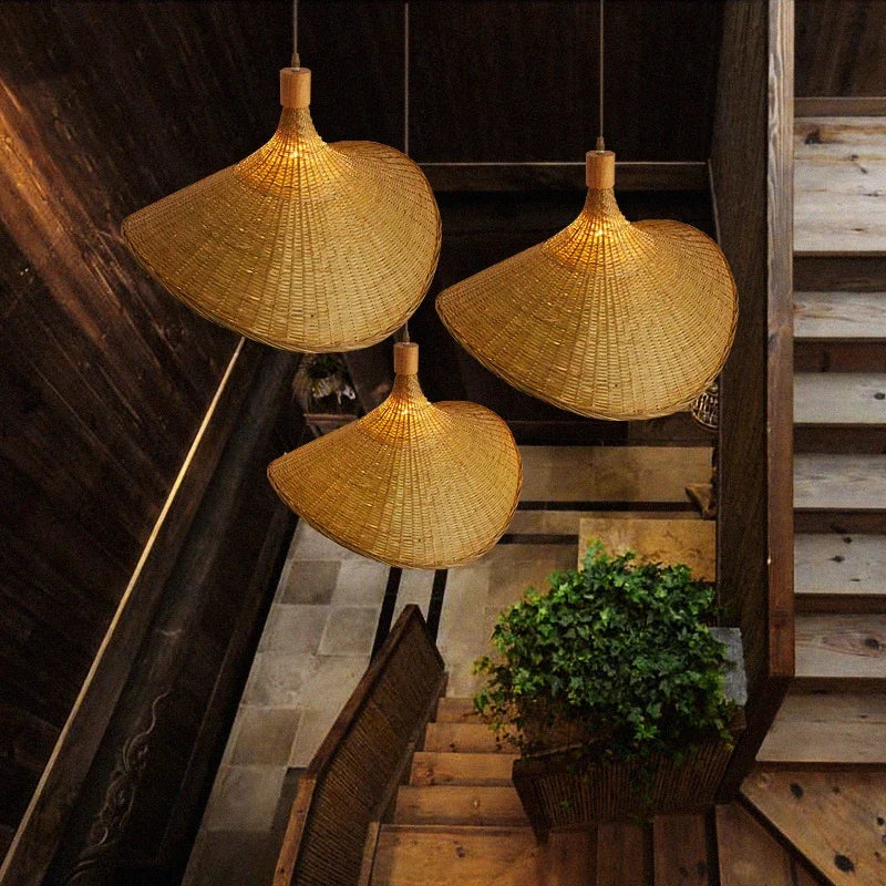 Hængende Lampe Boho Stil Håndlavet Indendørs Belysning 3