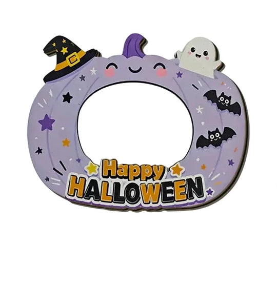 Halloween Dekorationsbilledramme med Græskardesign 0