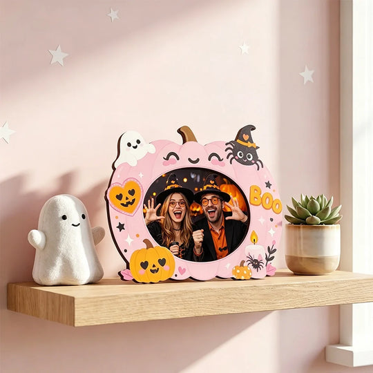 Halloween Dekorationsbilledramme med Græskardesign 2