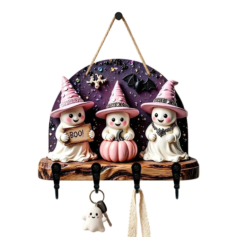 Halloween Dekorationsfigur med Heksetema til Børn og Voksne 3