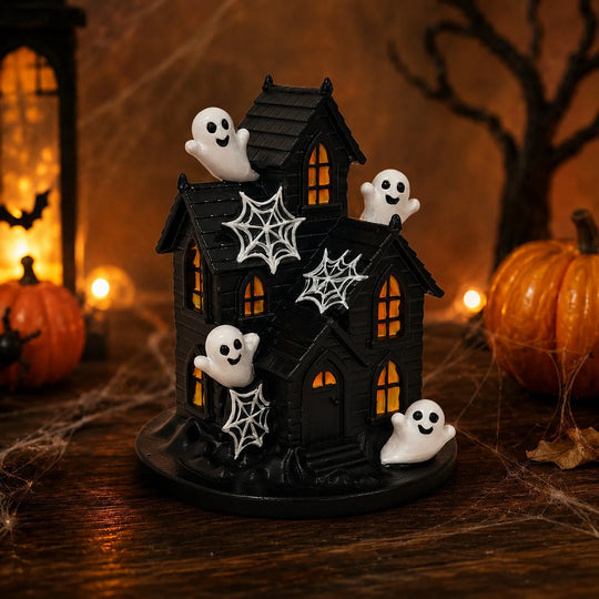 Halloween Dekorationshus med Spøgelsesmotiv til Indendørs og Udendørs Brug 3