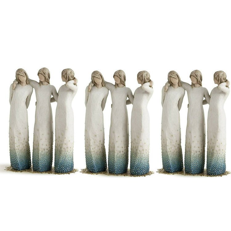 Håndmalet Figur til Venskab og Støtte 6