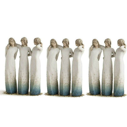 Håndmalet Figur til Venskab og Støtte 6