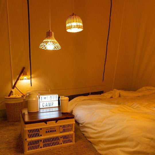Håndvævet Rattan Loftslampe - Naturlig Hængende Belysning 3