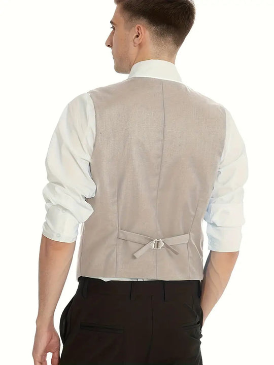 Herre 3-delt Jakkesæt med Blazer og Vest 3