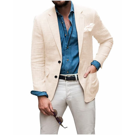 Herre Blazer Casual Stilfuld Jakke - Alsidig og Komfortabel Blazer Til Herre 0