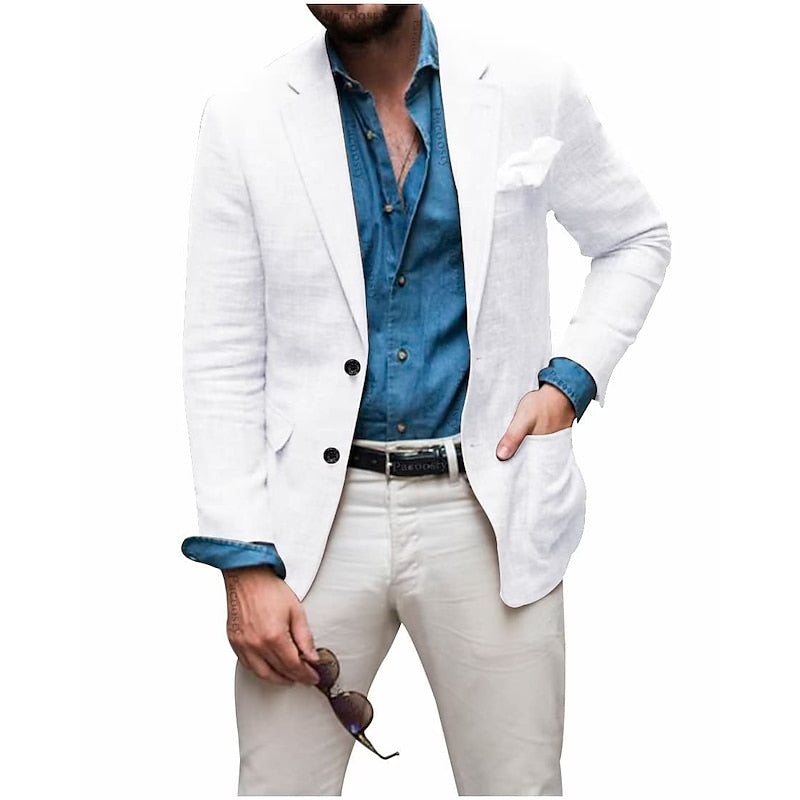 Herre Blazer Casual Stilfuld Jakke - Alsidig og Komfortabel Blazer Til Herre 3