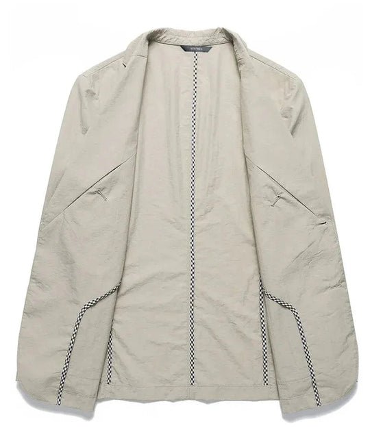Herre Blazer Jakke i Linned Klassisk Stil - Moderne Skræddersyet Pasform til Formelle og Afslappede Anledninger 7