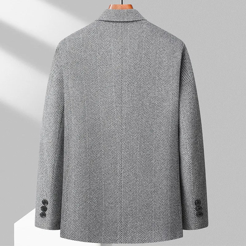 Herre Blazer i Ullblanding Med Skræddersyet Pasform 3
