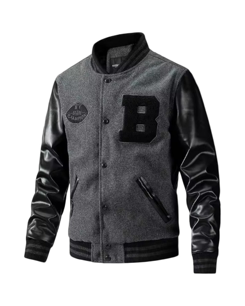 Herre Bomber Jakke Casual Streetwear Med Stilfulde ærmer 0