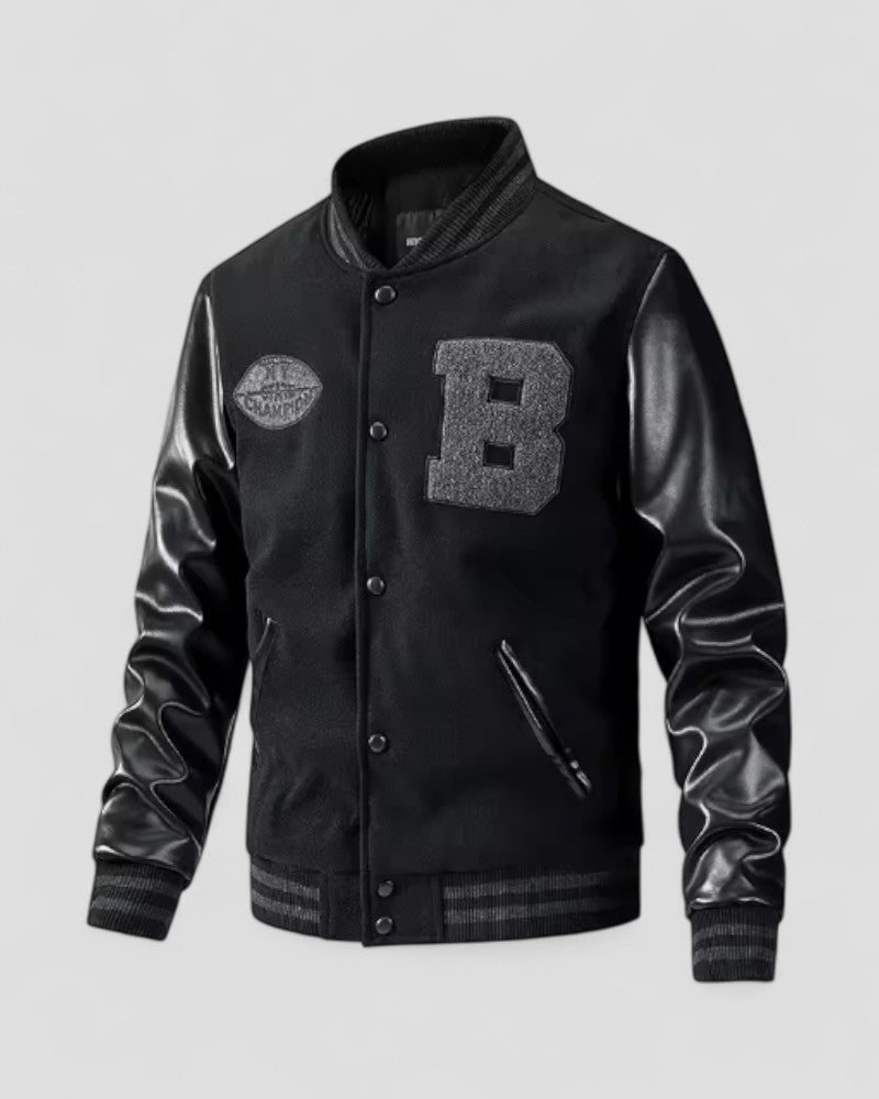 Herre Bomber Jakke Casual Streetwear Med Stilfulde ærmer 1