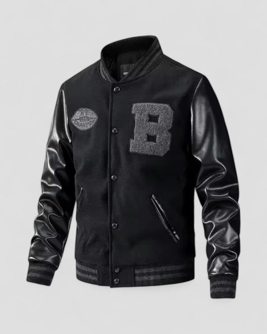 Herre Bomber Jakke Casual Streetwear Med Stilfulde ærmer 1