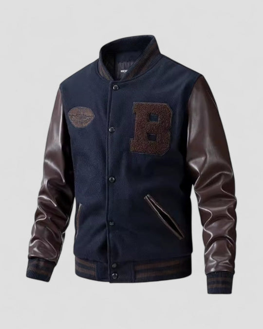 Herre Bomber Jakke Casual Streetwear Med Stilfulde ærmer 2