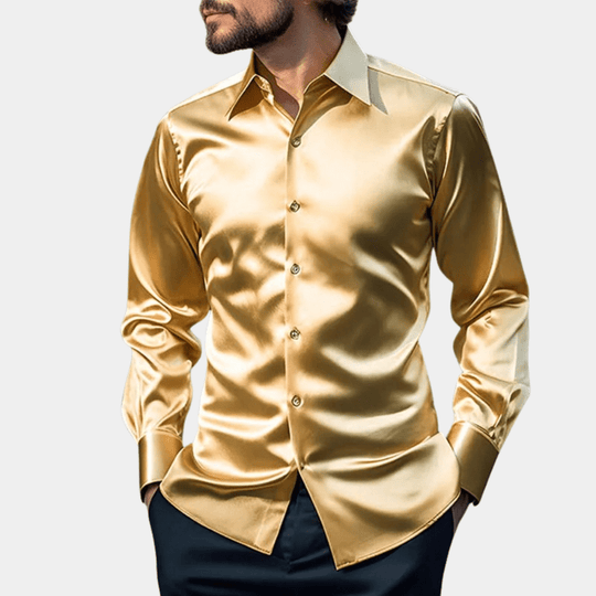 Herre Business Skjorte Elegant Design til Efterår og Vinter 4