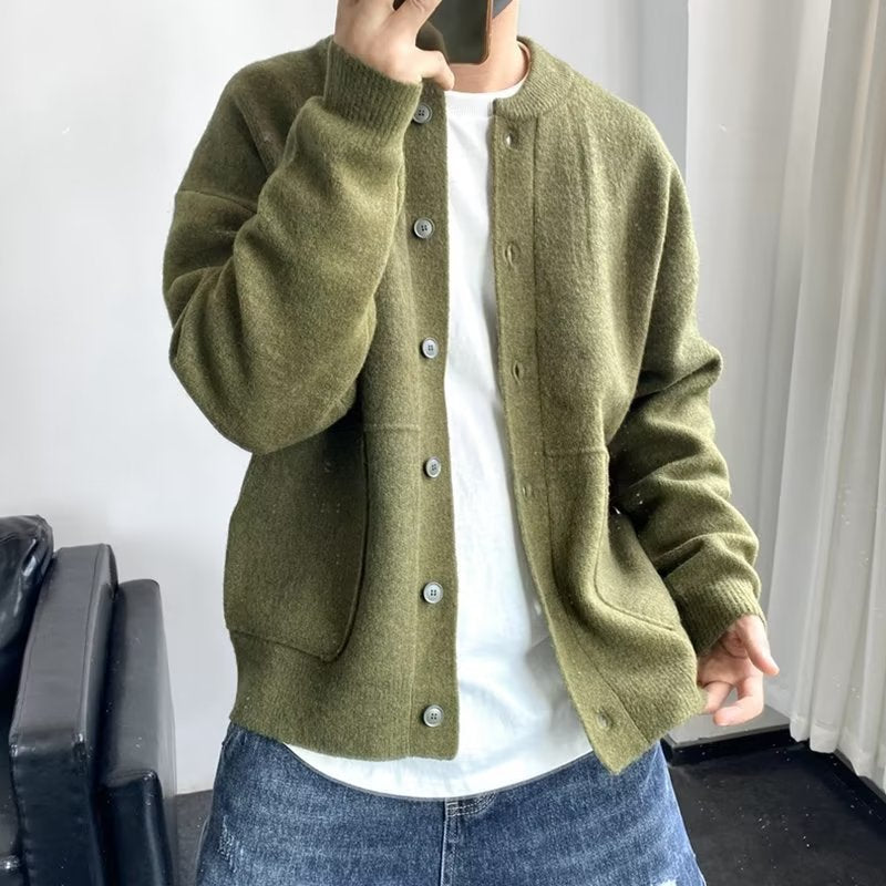 Herre Cardigan med Knaplukning 2