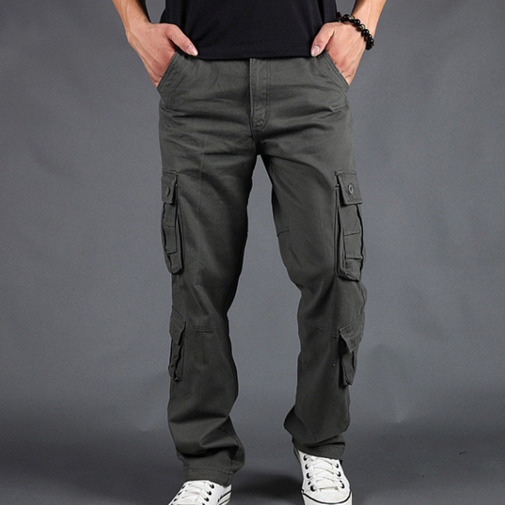 Herre Cargo Bukser Urban Stil Med Cargo-Lommer 7