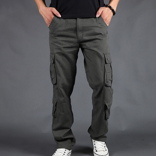 Herre Cargo Bukser Urban Stil Med Cargo-Lommer 7