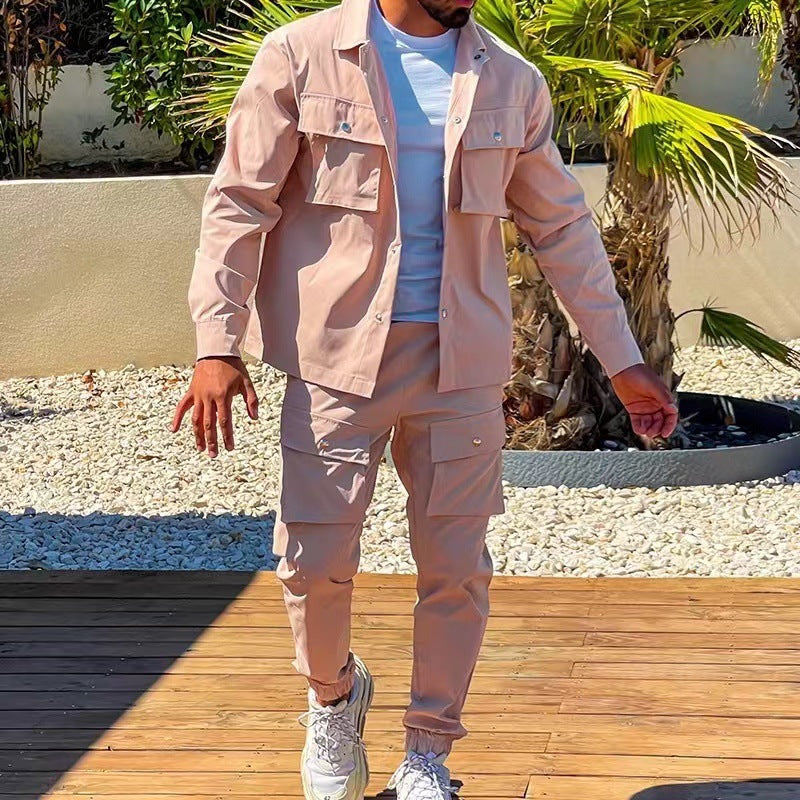 Herre Cargo Sæt Casual Stil 2
