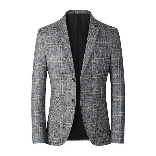 Herre Casual Blazer med Broderet Mønster 0