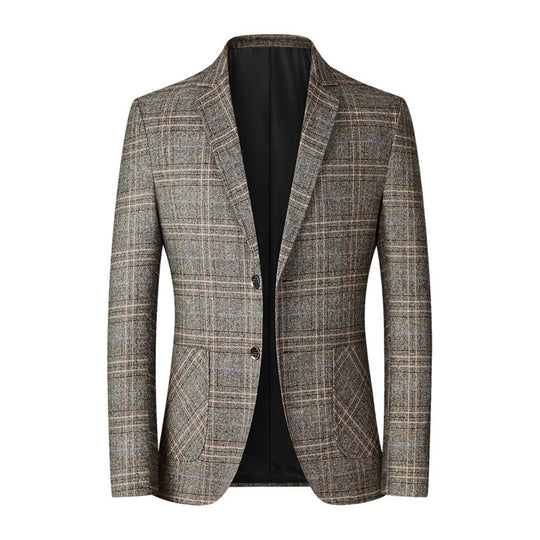 Herre Casual Blazer med Broderet Mønster 1