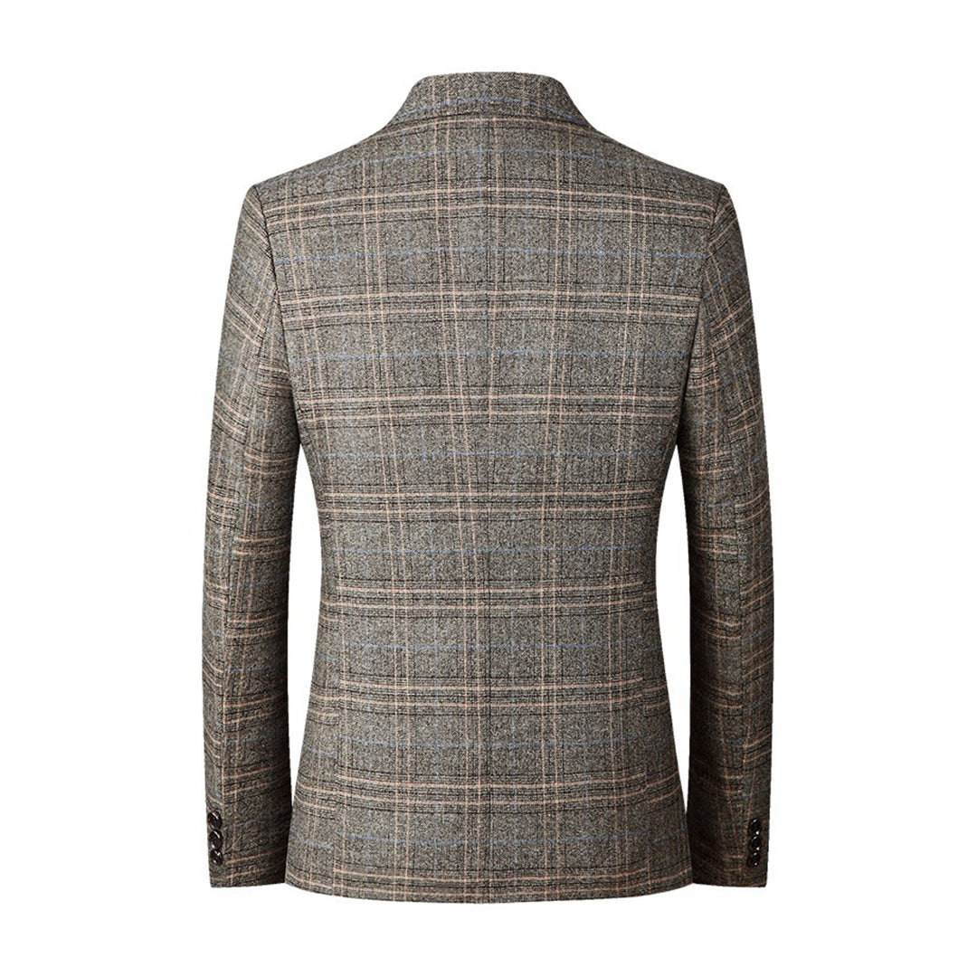 Herre Casual Blazer med Broderet Mønster 2