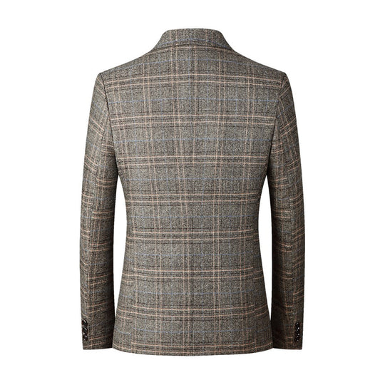 Herre Casual Blazer med Broderet Mønster 2