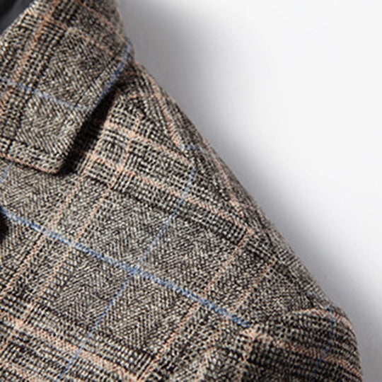 Herre Casual Blazer med Broderet Mønster 3