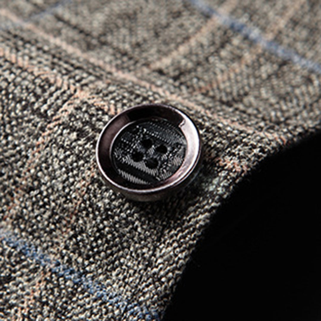 Herre Casual Blazer med Broderet Mønster 4