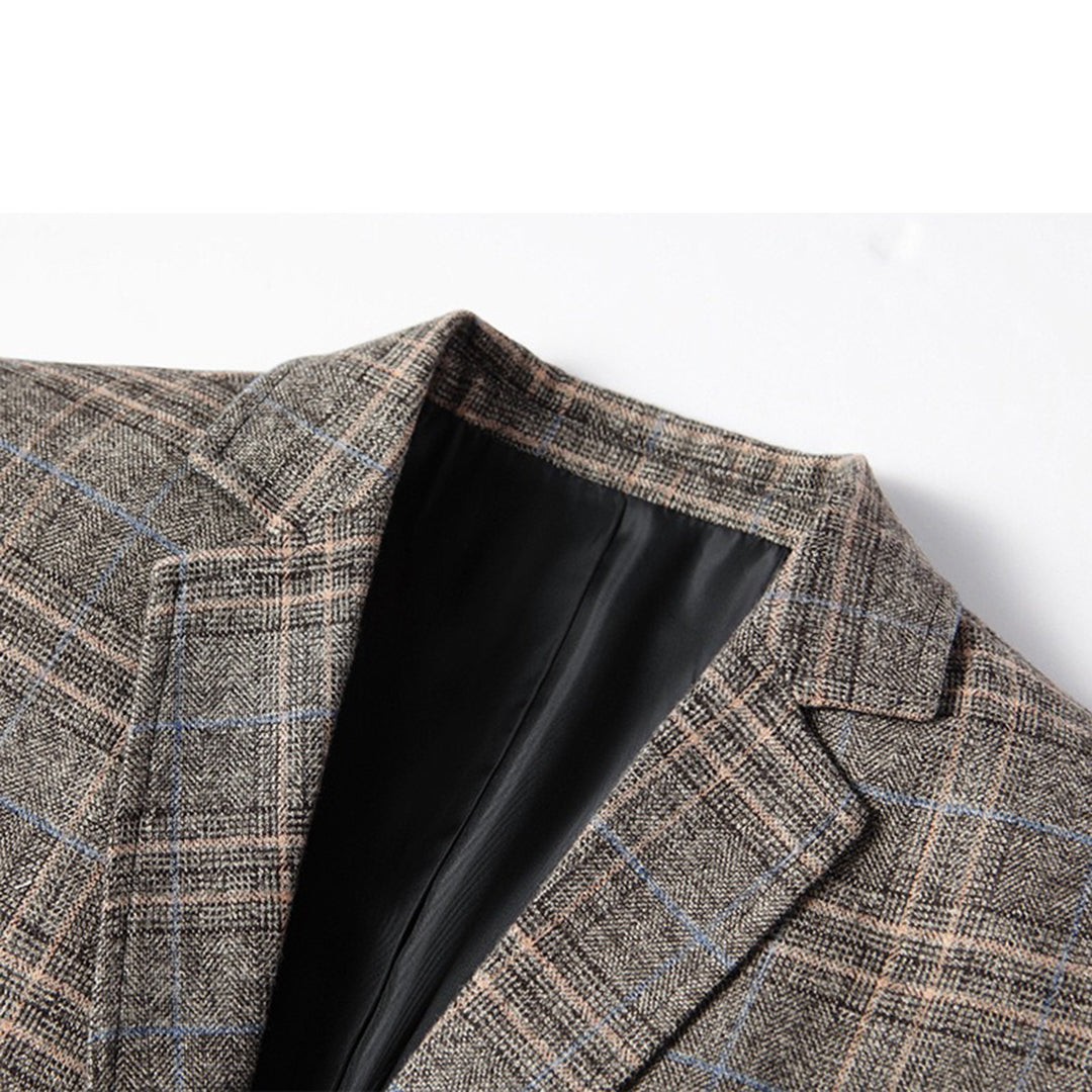 Herre Casual Blazer med Broderet Mønster 7
