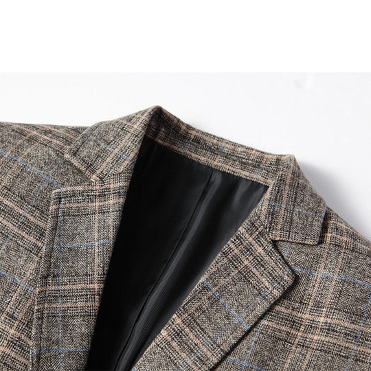 Herre Casual Blazer med Broderet Mønster 7