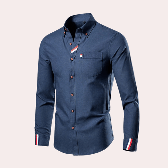 Herre Chemise Langærmet Med Elegant Design 2
