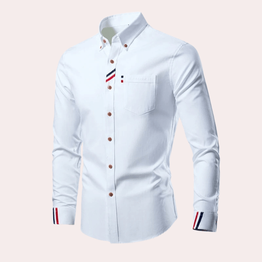 Herre Chemise Langærmet Med Elegant Design 4