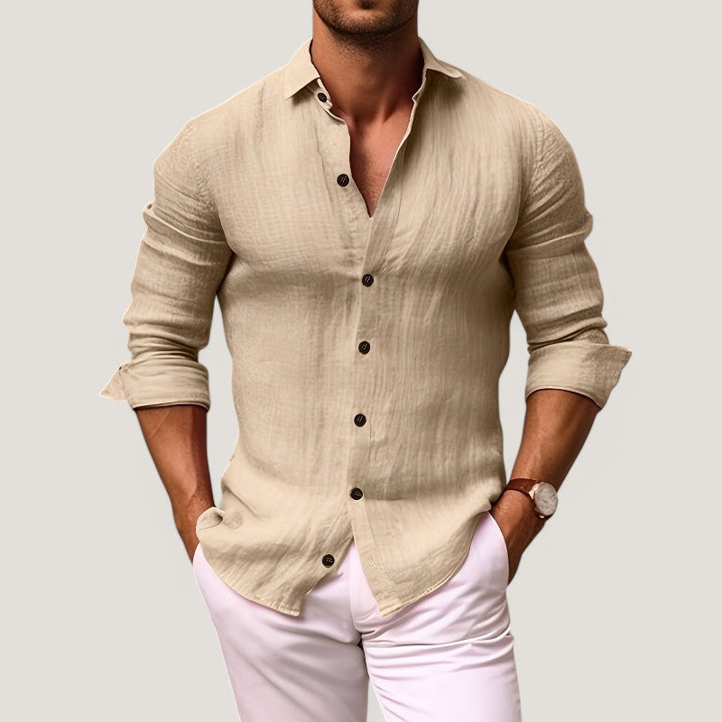 Herre Chemise Trachten Regular Fit Coton 5