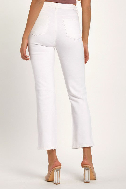 Herre Denim Jeans Distressed Hvid 3