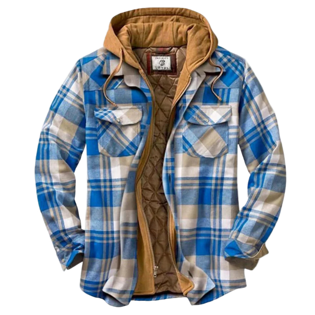 Herre Flanneljakke Klassisk Design 0