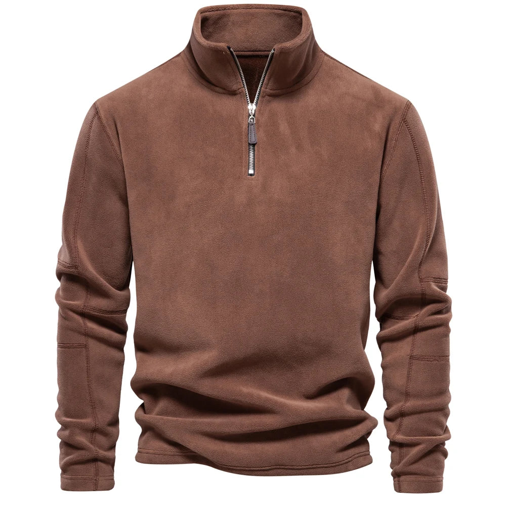 Herre Fleecejakke Pullover Design Lynlås Fleece 11
