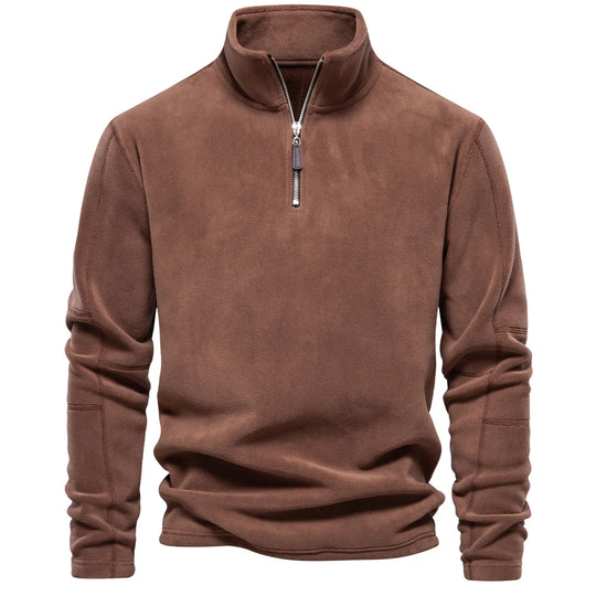 Herre Fleecejakke Pullover Design Lynlås Fleece 11