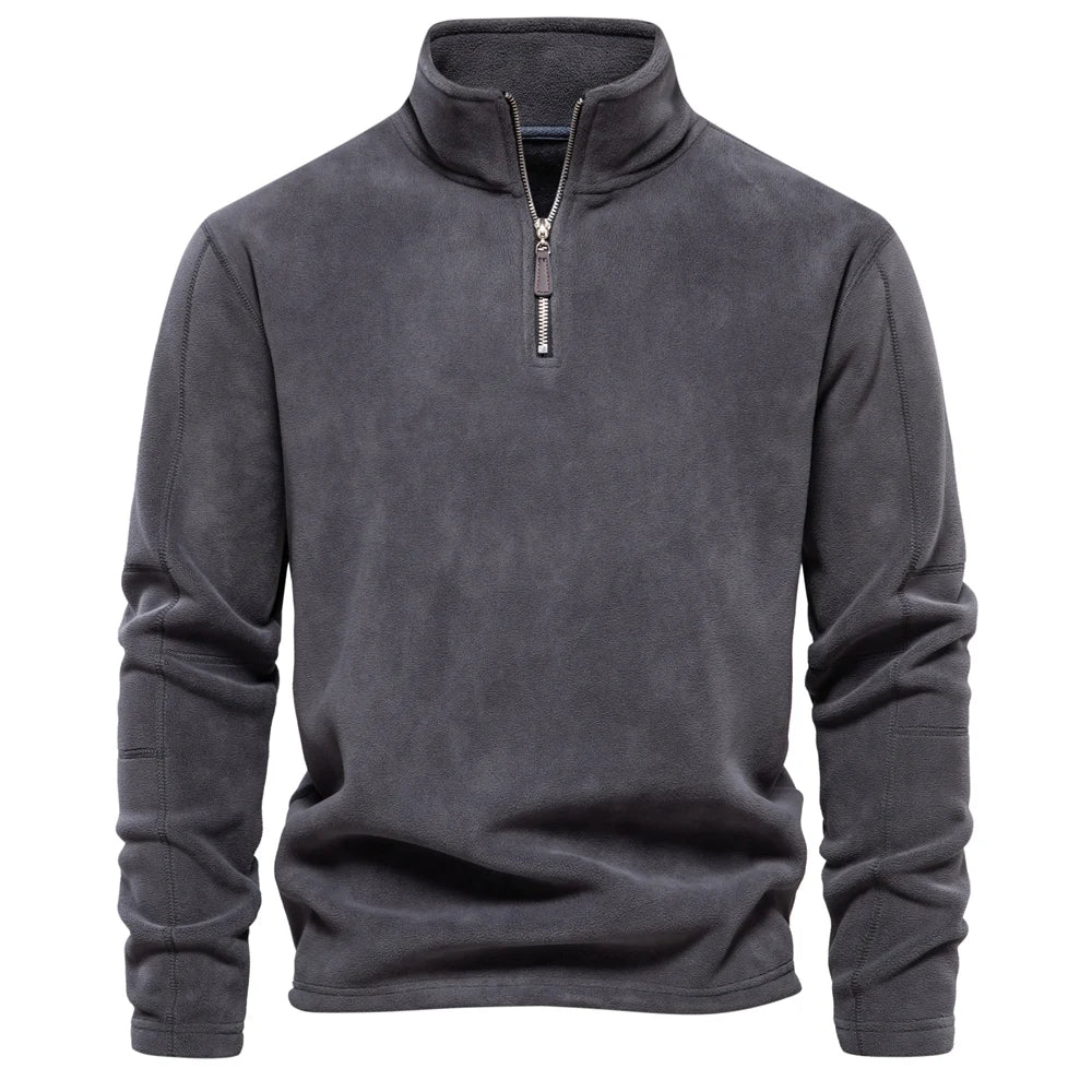 Herre Fleecejakke Pullover Design Lynlås Fleece 12