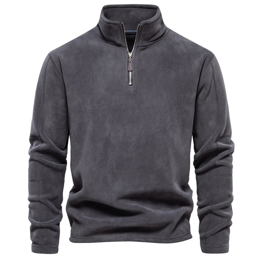 Herre Fleecejakke Pullover Design Lynlås Fleece 12