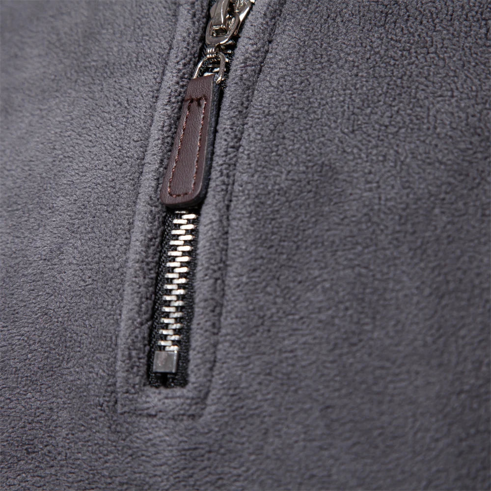 Herre Fleecejakke Pullover Design Lynlås Fleece 3