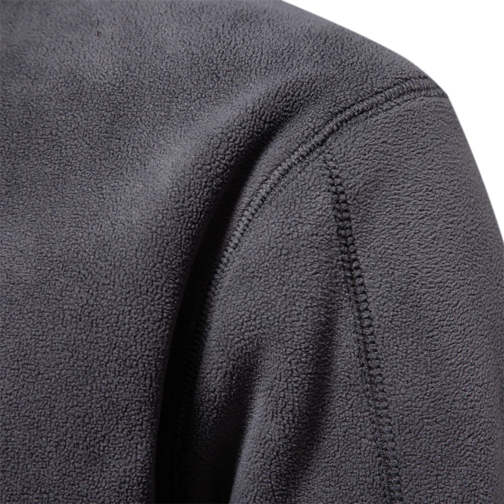 Herre Fleecejakke Pullover Design Lynlås Fleece 4