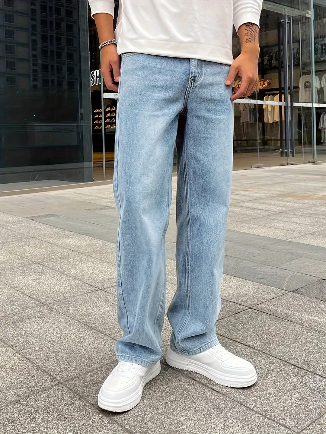 Herre Jeans Løs Pasform 3