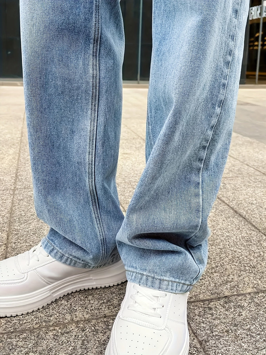 Herre Jeans Løs Pasform 4