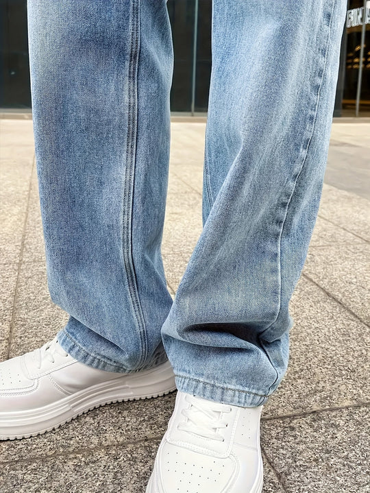 Herre Jeans Løs Pasform 4